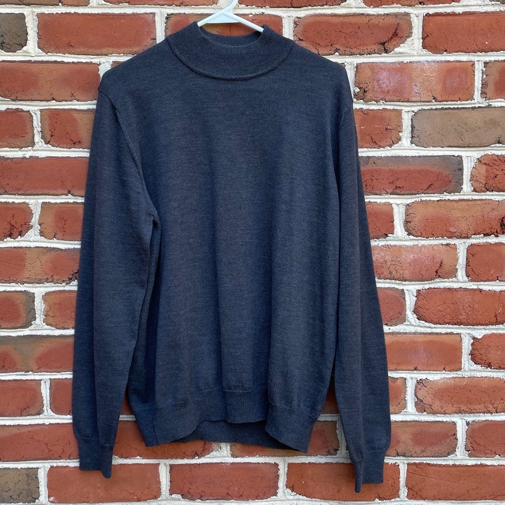 Nordstrom 100% Merino Wool Grey Sweater